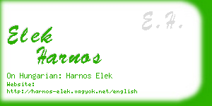 elek harnos business card